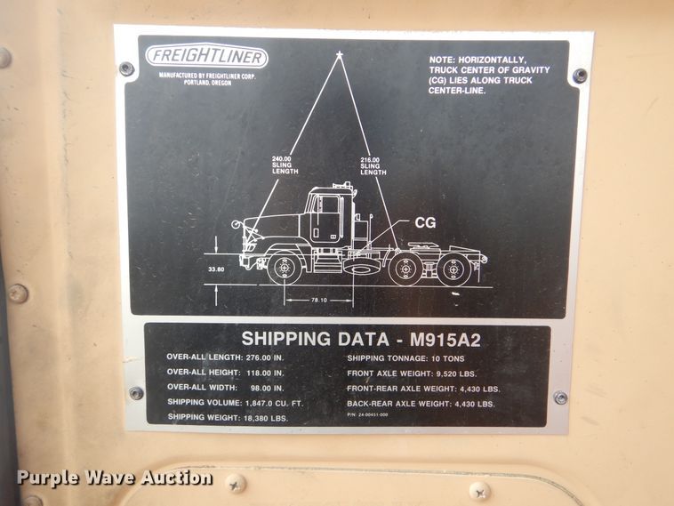 image for item HW9804 1992 Freightliner FLD120  semi truck