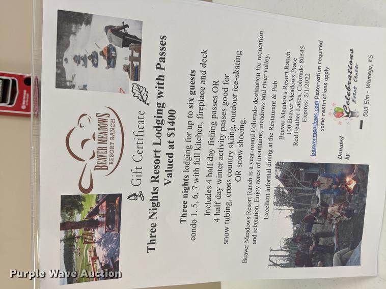 image for item FM9005 Weekend Getaway at Beaver Meadow Resort Ranch