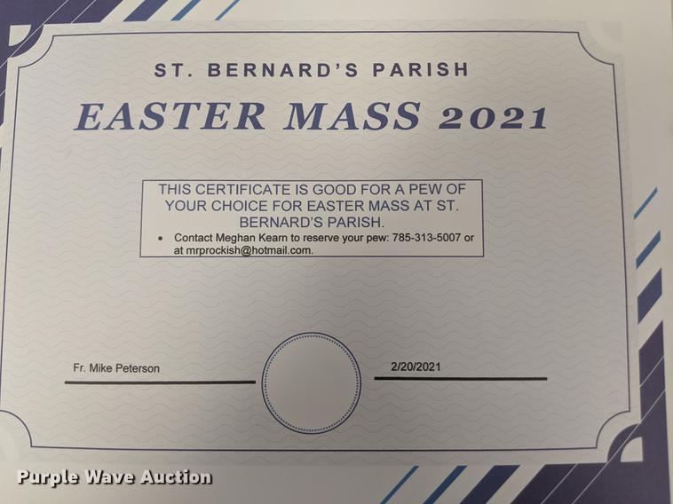 image for item FM9008 Reserved Seating for Easter Mass 2021