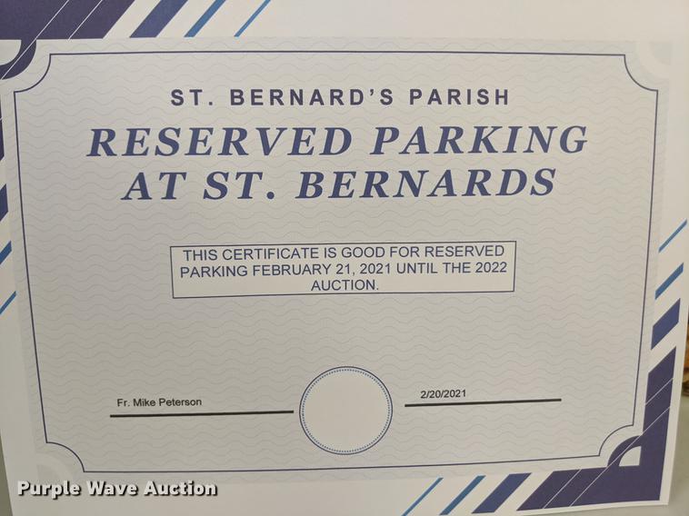 image for item FM9022 Reserved Front Row Parking