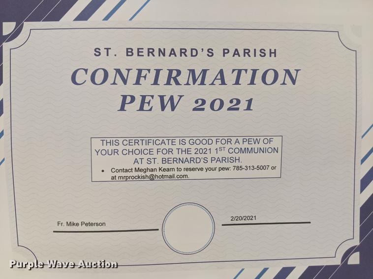 image for item FM9035 Reserved Seating for Confirmation 2021
