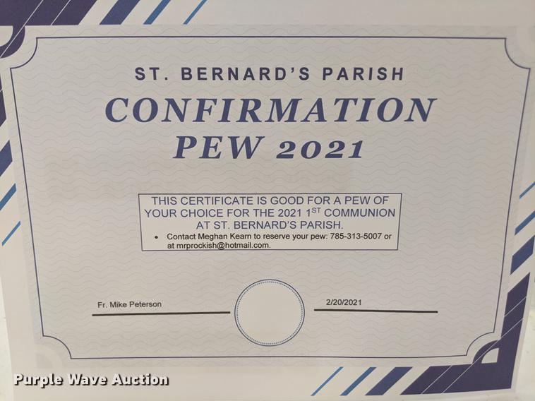 image for item FM9079 Reserved Seating for Confirmation 2021
