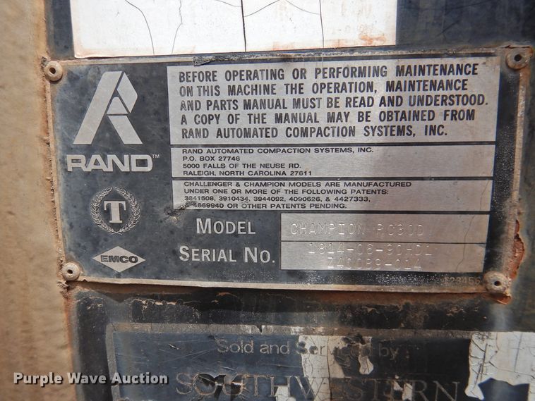 image for item DG1488 1993 Chevrolet Kodiak  refuse truck