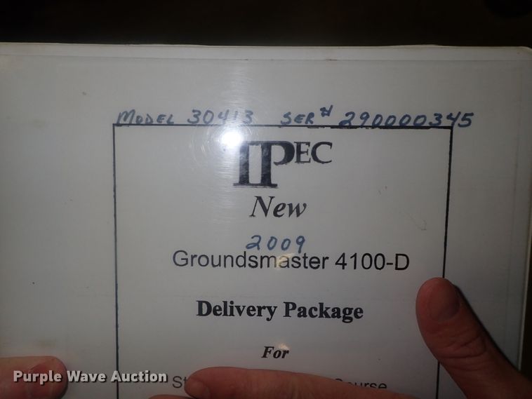 image for item DG2978 2009 Toro Groundsmaster 4100D  lawn mower