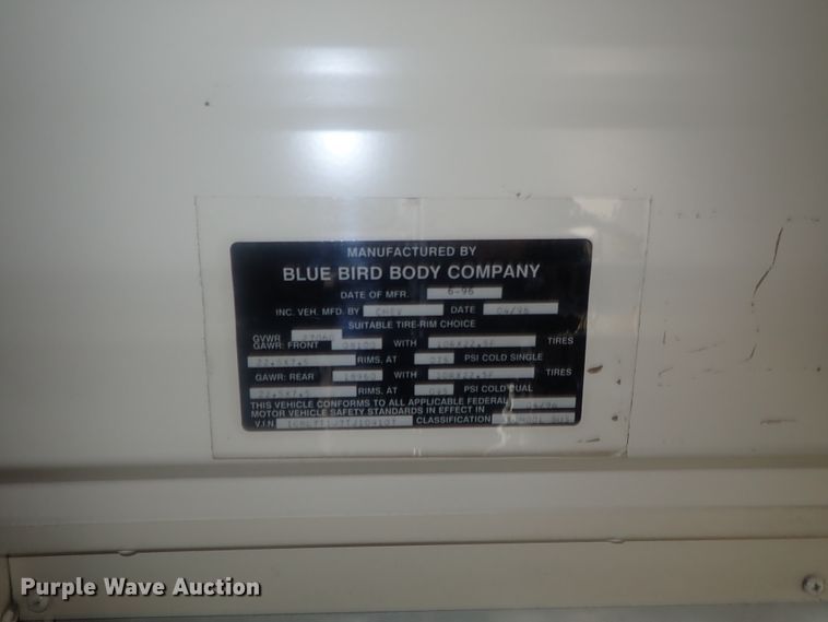 image for item DG2981 1997 Chevrolet Blue Bird  school bus