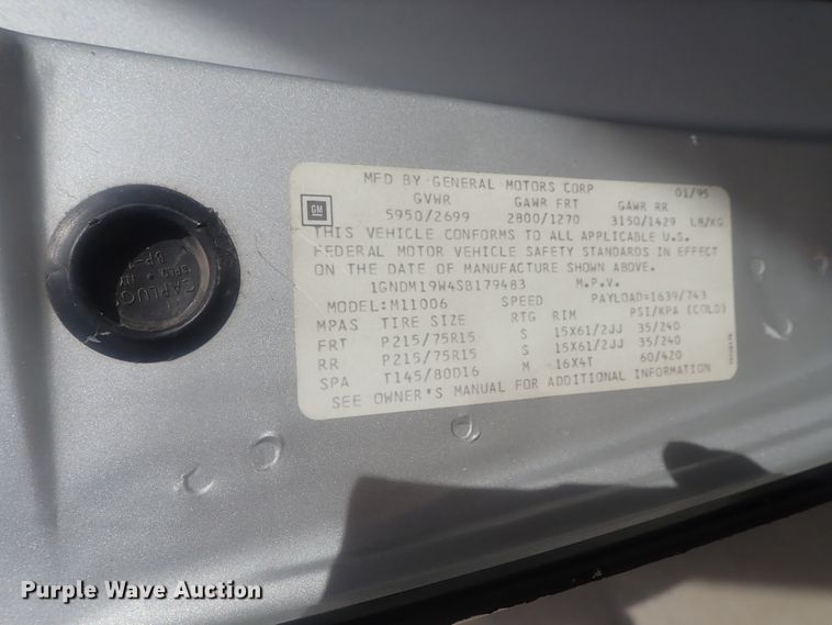 image for item DG2982 1995 Chevrolet Astro  van