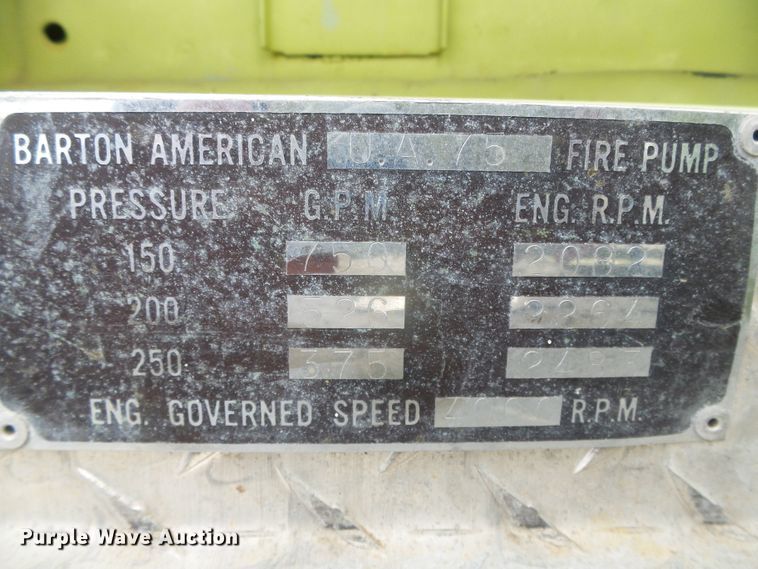 image for item DG8442 1978 Ford F700  pumper fire truck