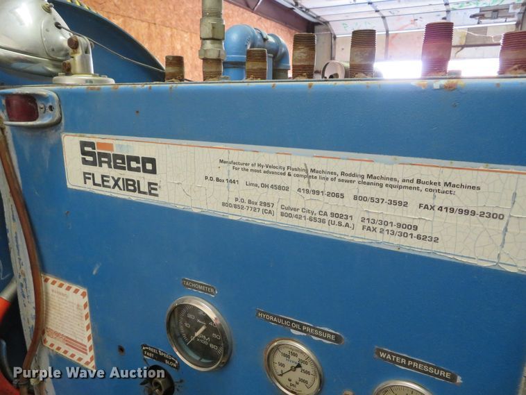 image for item DH0663 1991 Sreco Flexible HV2060TR/L sewer jetter