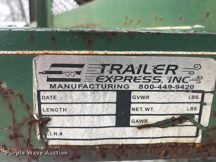image for item DH0670 2002 Trailer Express 61/2-12 utility trailer