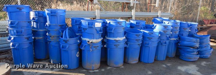image for item DI8233 Approximately 75 Rubbermaid Brute trash cans