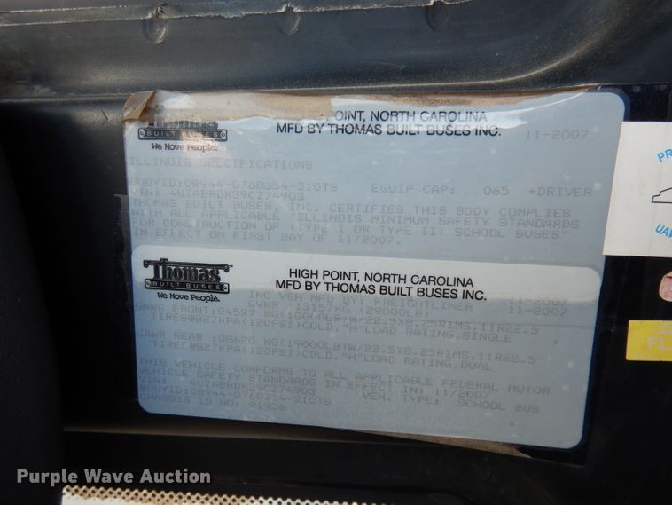 image for item DJ2813 2009 Thomas  school bus