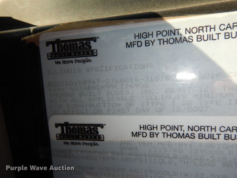 image for item DJ2814 2009 Thomas  school bus