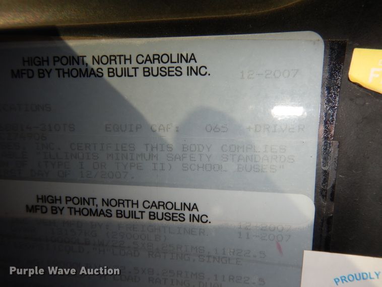 image for item DJ2814 2009 Thomas  school bus