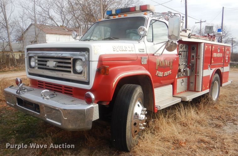 image for item DJ8596 1978 Chevrolet C65  pumper fire truck