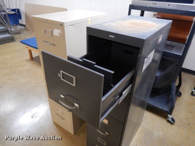 image for item DL2671 (2) four drawer filing cabinets