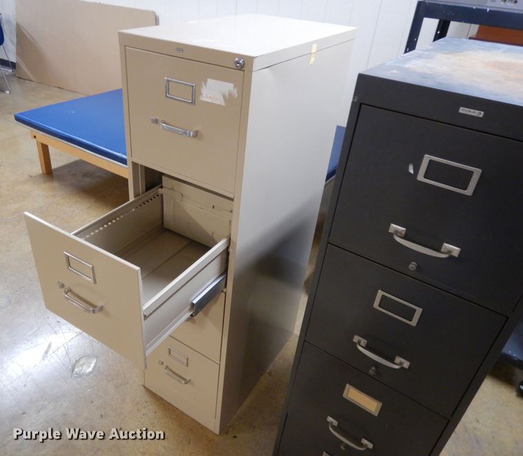 image for item DL2671 (2) four drawer filing cabinets