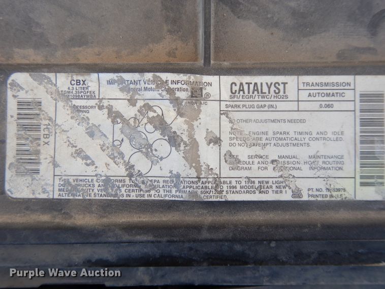 image for item DL2683 1996 GMC Sierra 1500  pickup truck