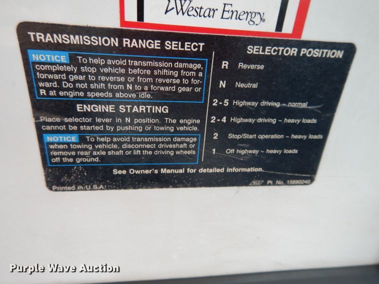 image for item DL2684 1999 Chevrolet C7500  dump truck