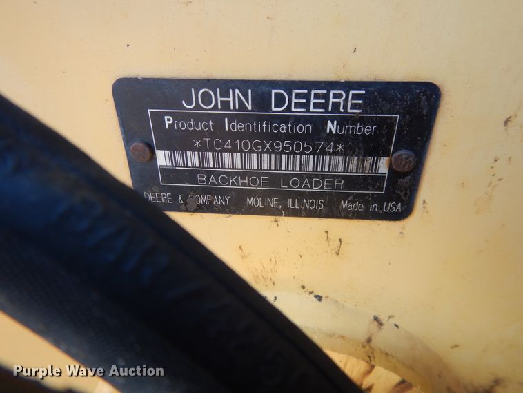 image for item DL2691 2005 John Deere 410G  backhoe