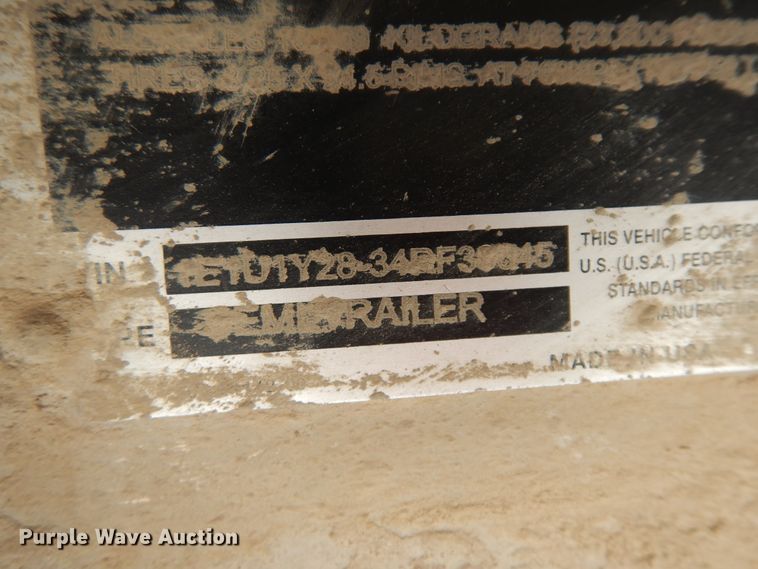 image for item FR9770 2004 East walking floor trailer