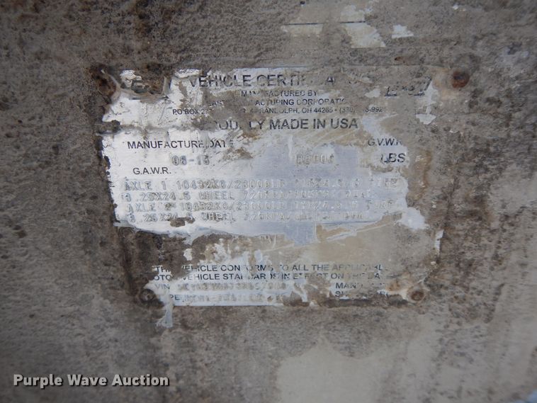 image for item FR9771 2016 East walking floor trailer