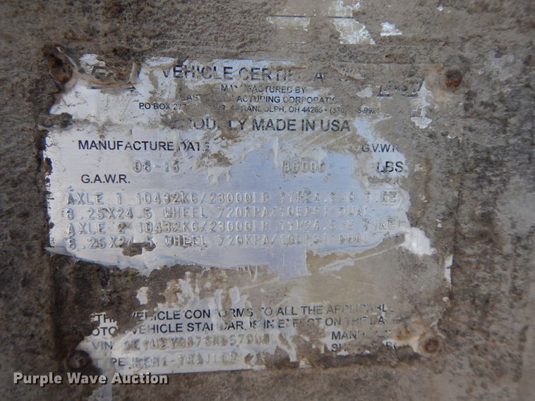 image for item FR9771 2016 East walking floor trailer