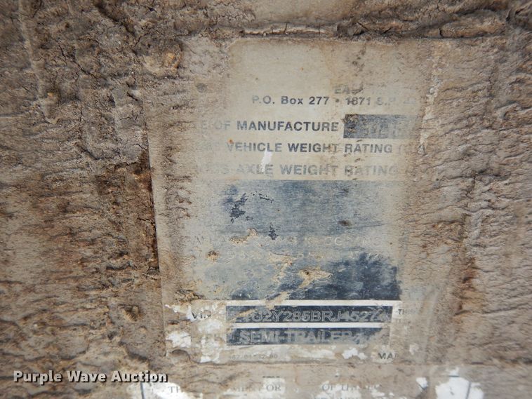 image for item FR9775 2011 East walking floor trailer