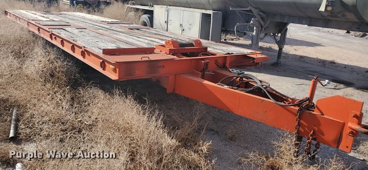 image for item HW9678 1985 Wisconsin tilt deck equipment trailer
