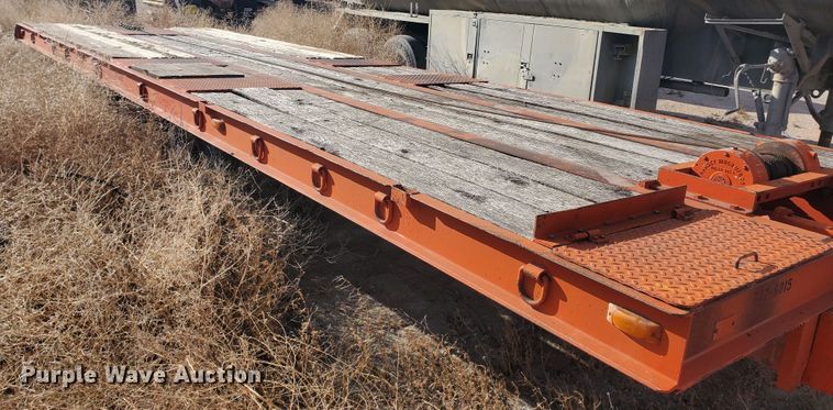 image for item HW9678 1985 Wisconsin tilt deck equipment trailer