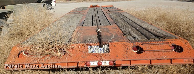 image for item HW9678 1985 Wisconsin tilt deck equipment trailer