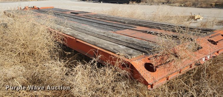 image for item HW9678 1985 Wisconsin tilt deck equipment trailer