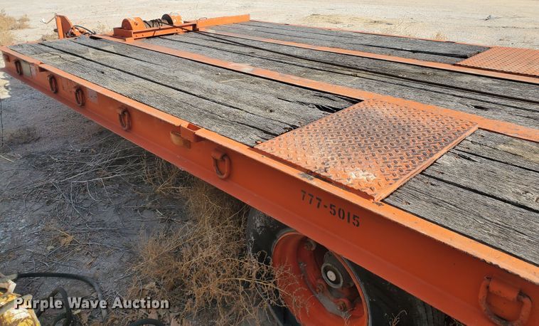 image for item HW9678 1985 Wisconsin tilt deck equipment trailer