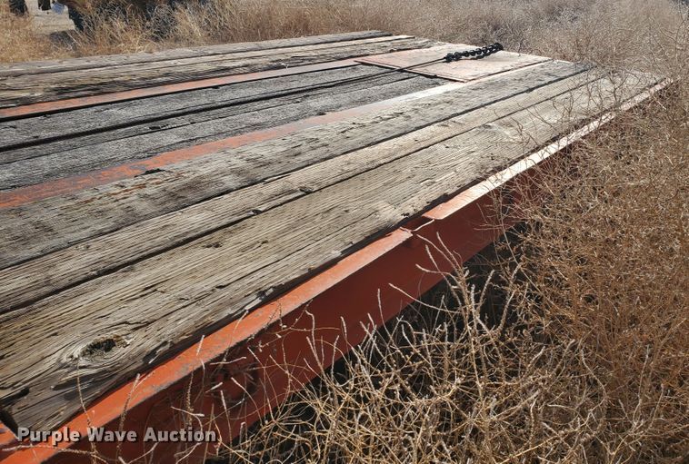 image for item HW9678 1985 Wisconsin tilt deck equipment trailer