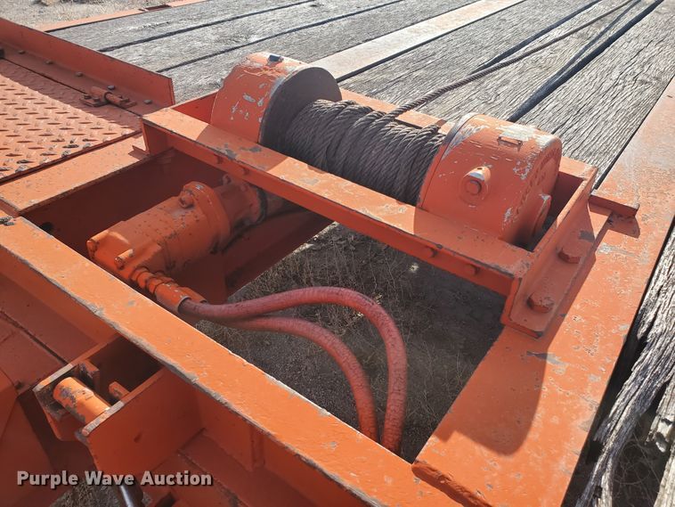 image for item HW9678 1985 Wisconsin tilt deck equipment trailer