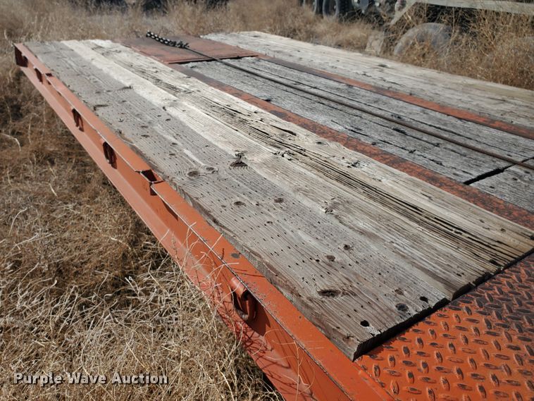 image for item HW9678 1985 Wisconsin tilt deck equipment trailer