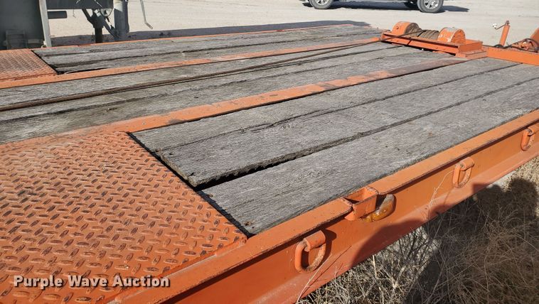 image for item HW9678 1985 Wisconsin tilt deck equipment trailer