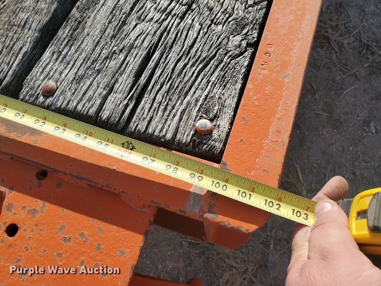 image for item HW9678 1985 Wisconsin tilt deck equipment trailer