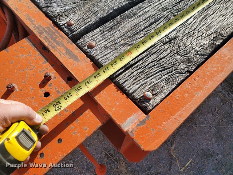 image for item HW9678 1985 Wisconsin tilt deck equipment trailer