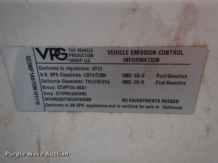 image for item HW9815 2012 VPG MV-1  handicap accessible van