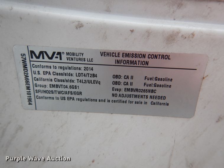 image for item HW9816 2014 Mobility Ventures MV-1  handicap accessible van