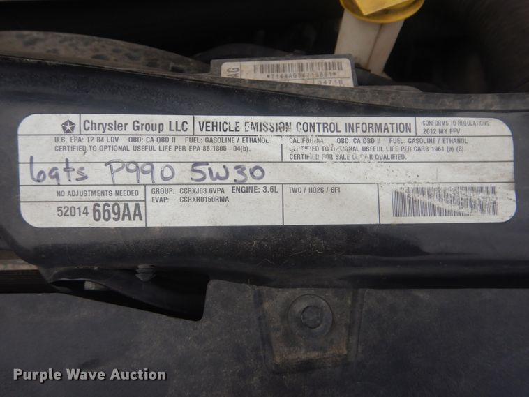 image for item HW9817 2012 Dodge Grand Caravan  handicap accessible van