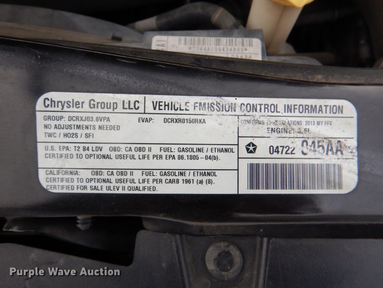 image for item HW9819 2013 Dodge Grand Caravan  handicap accessible van