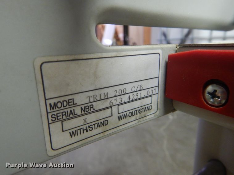 image for item HW9841 Sign sheet cutting table