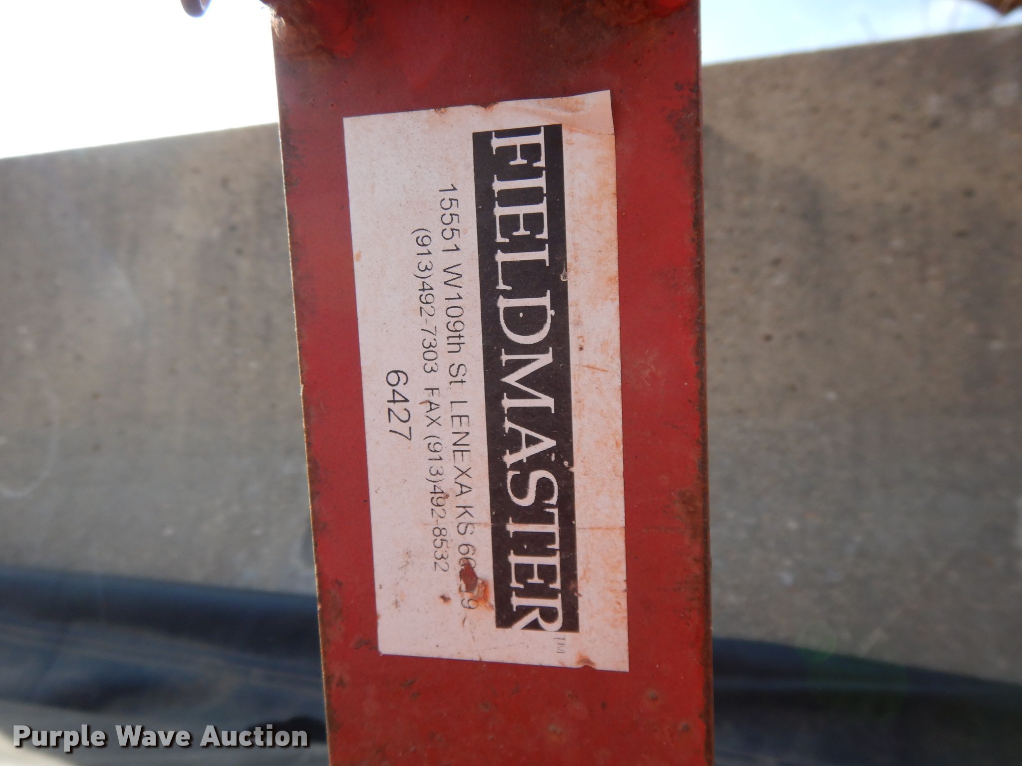 Fieldmaster field groomer in De Soto, KS Item DL2686 sold Purple Wave