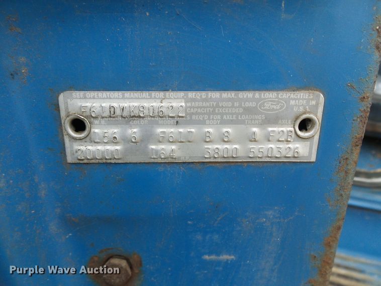 image for item DC2819 1971 Ford 600  grain truck