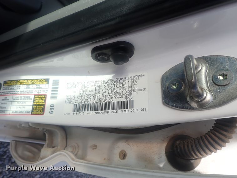 image for item DG2980 2012 Toyota Tacoma  Double Cab pickup truck