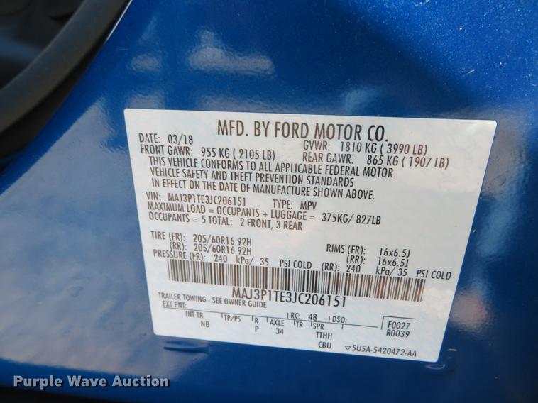image for item DH0653 2018 Ford EcoSport