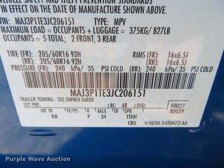 image for item DH0653 2018 Ford EcoSport