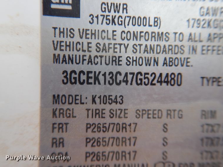 image for item DI3690 2007 Chevrolet Silverado 1500  Crew Cab pickup truck