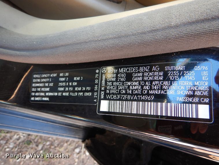 image for item DJ0509 1997 Mercedes Benz E420